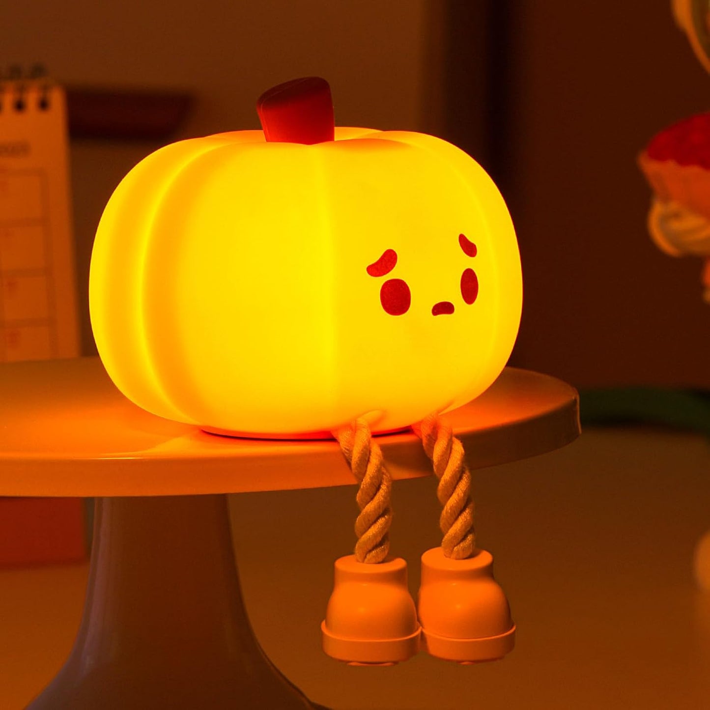 Squishy Halloween Pumpkin Lamp
