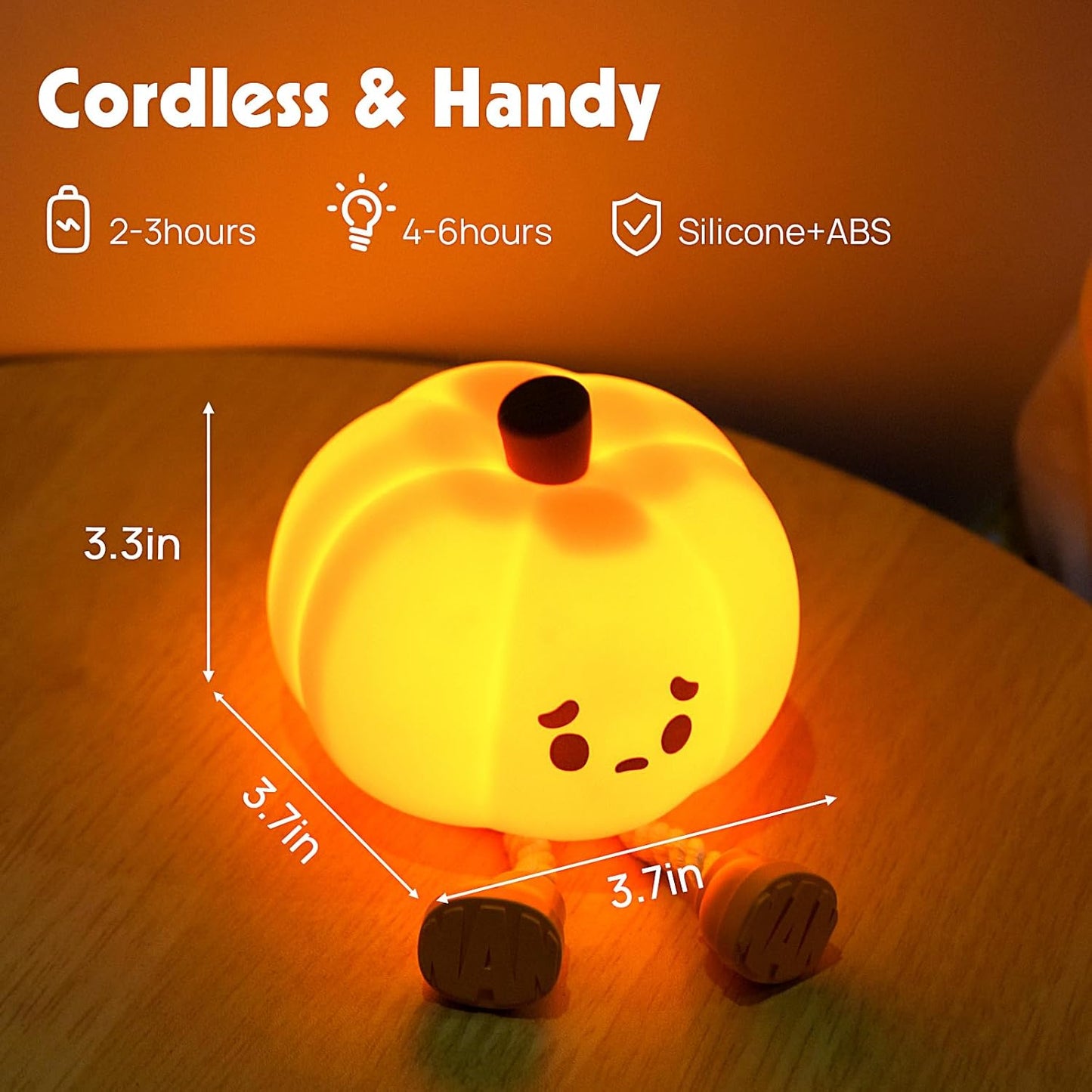 Squishy Halloween Pumpkin Lamp
