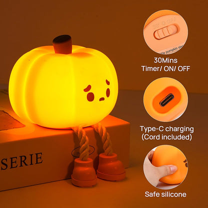 Squishy Halloween Pumpkin Lamp
